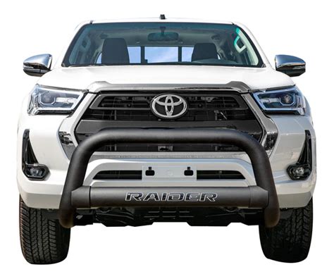 Toyota Hilux Nudge Bar Black Premium Stainless .